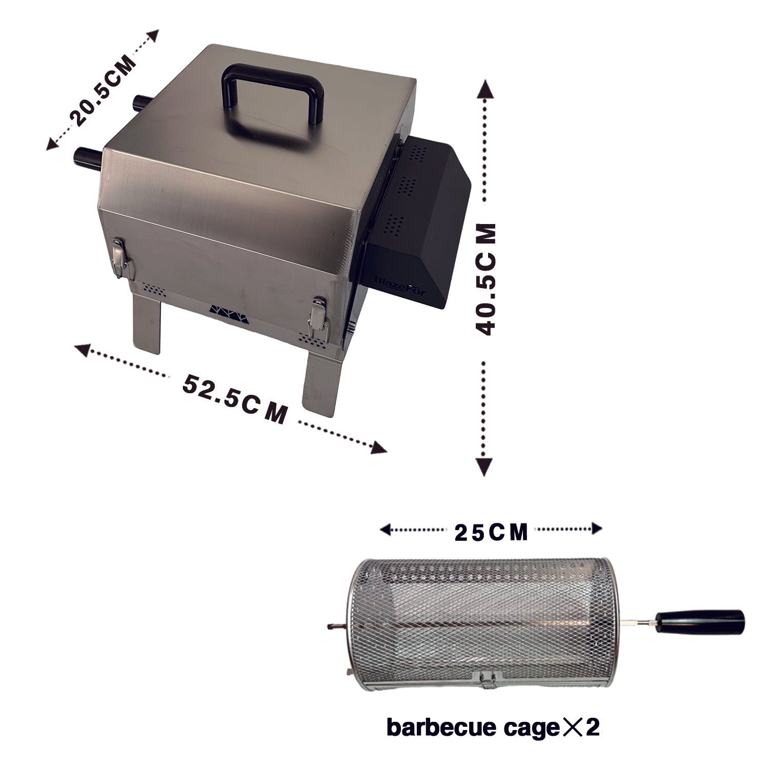Blaze For F4 Double-row electric rotating grill